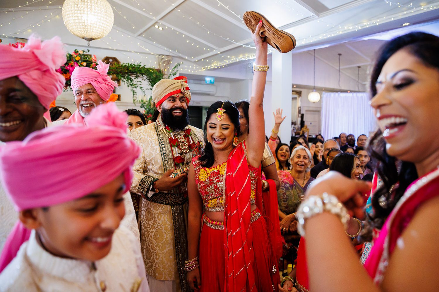Hindu wedding ceremony at Manor by the lake in Cheltenham