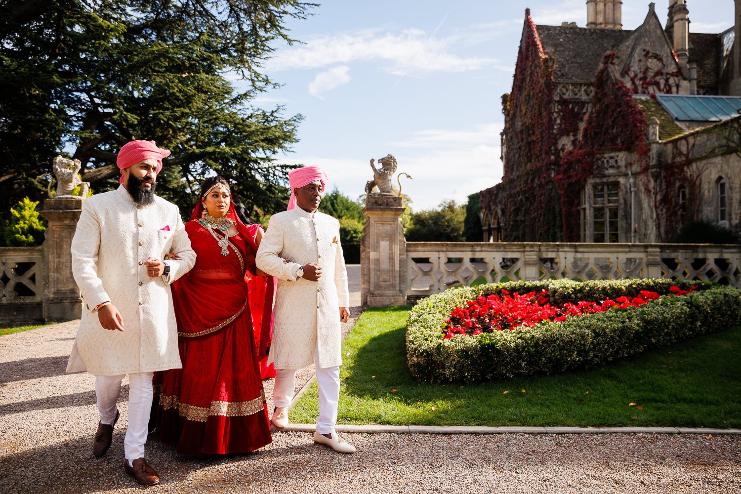 Hindu wedding ceremony at Manor by the lake in Cheltenham