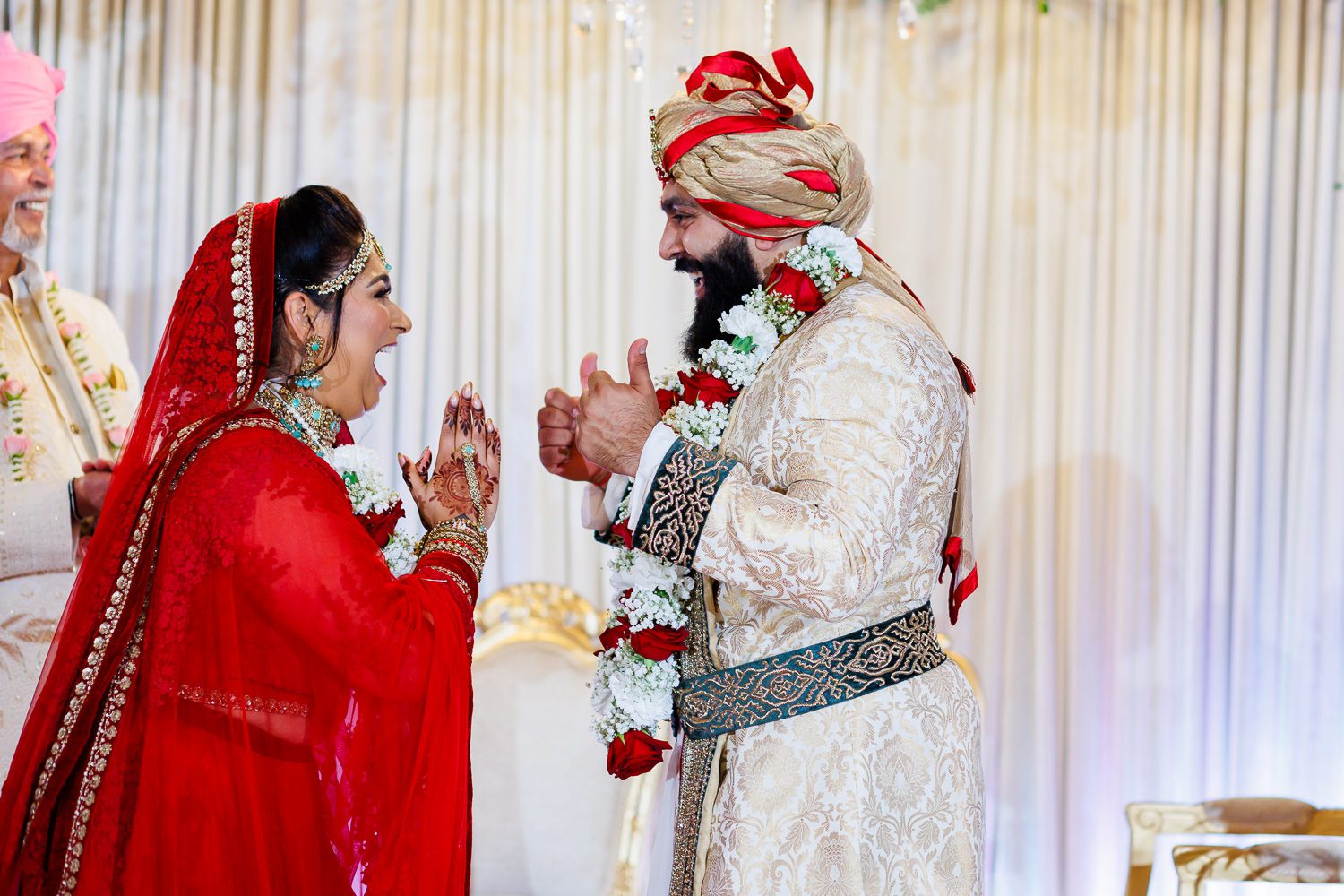Hindu wedding ceremony at Manor by the lake in Cheltenham