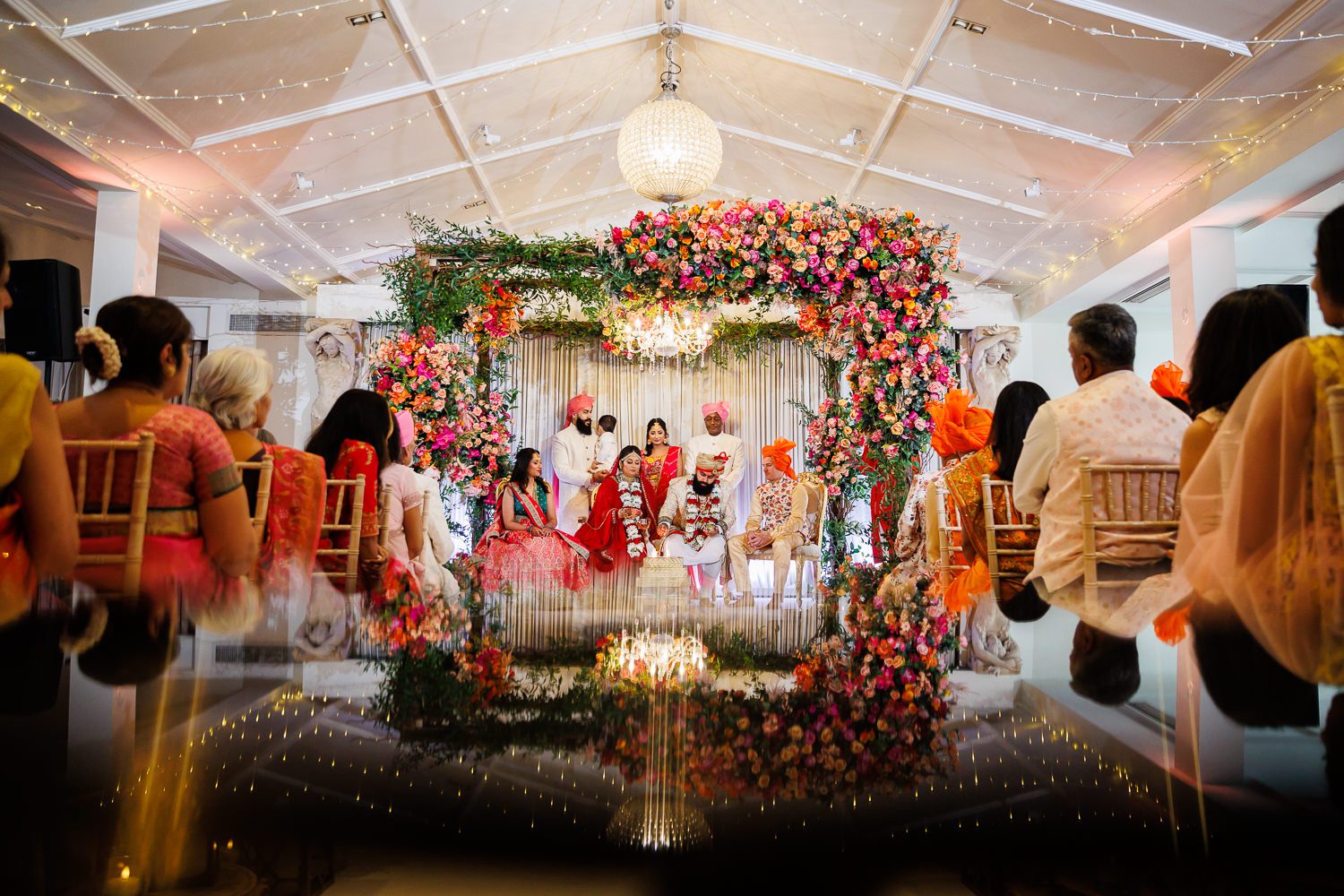Hindu wedding ceremony at Manor by the lake in Cheltenham