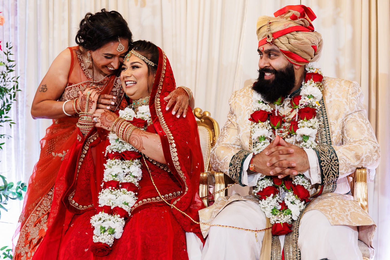 Hindu wedding ceremony at Manor by the lake in Cheltenham