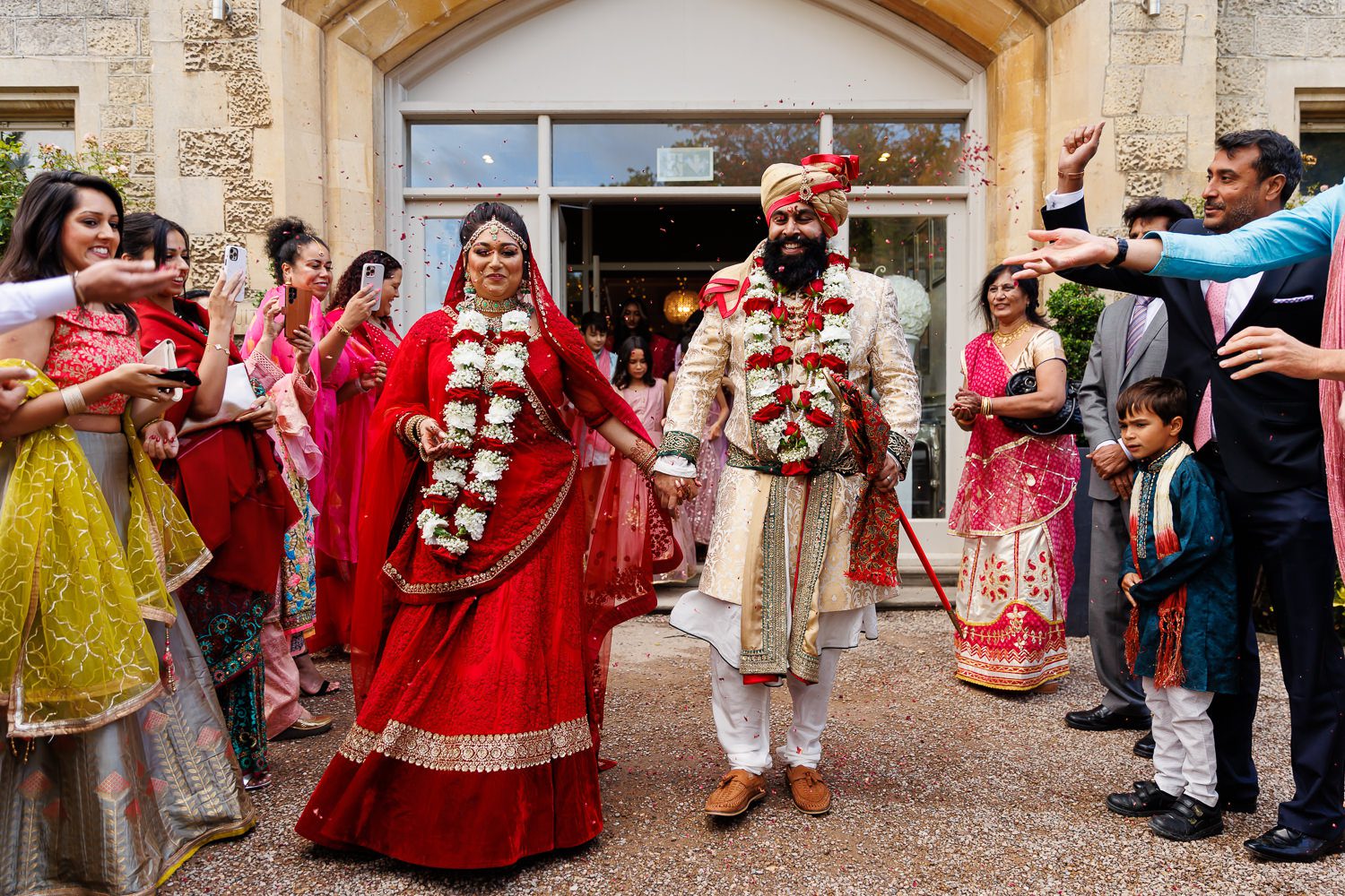 Hindu wedding ceremony at Manor by the lake in Cheltenham