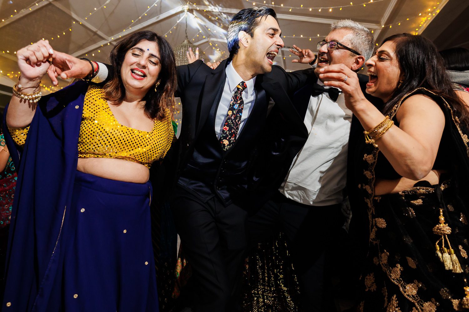 Hindu wedding reception party at Manor by the lake in Cheltenham
