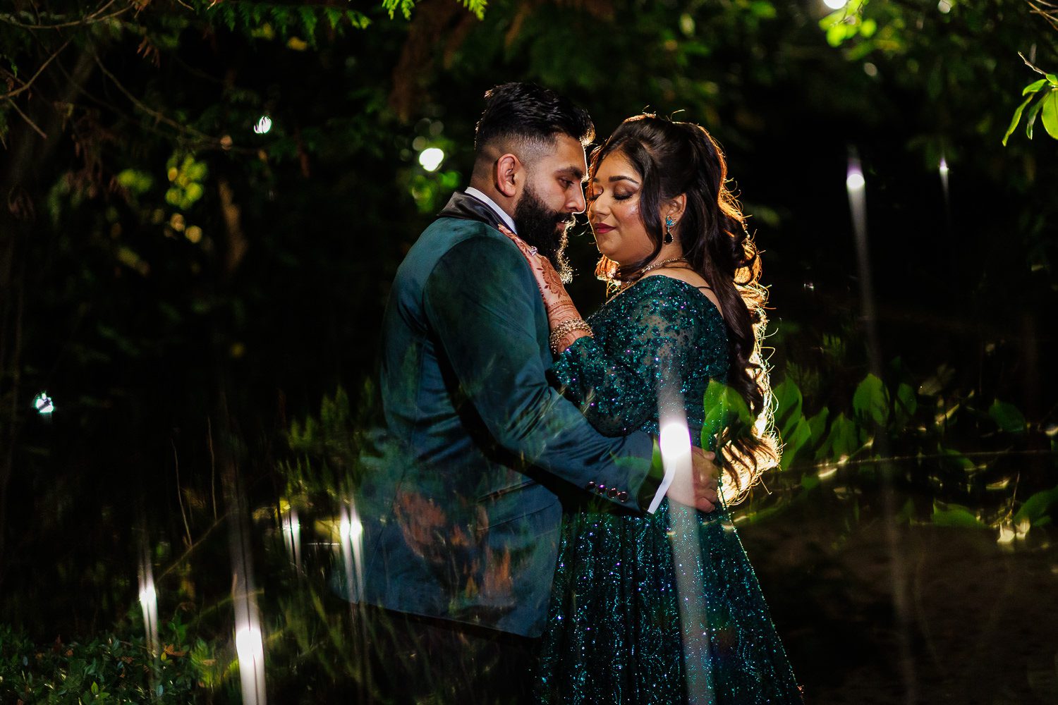Hindu wedding reception party at Manor by the lake in Cheltenham